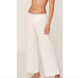 Cream Ribbed Pants